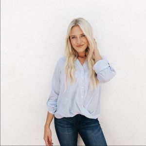 Carly Jean Los Angeles Hamptons Button Down Shirt